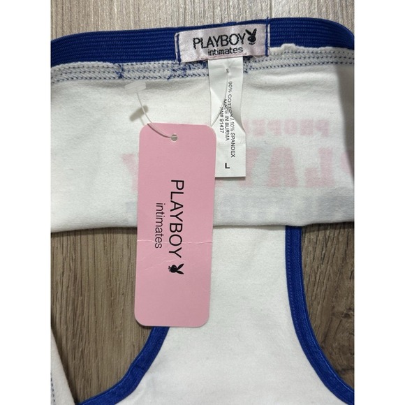 Y2K Vintage Playboy Property Of Playboy Bunny Head Briefs Underwear‎ Size L - Picture 14 of 15